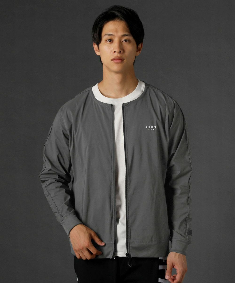 ストレッチ布帛ノーカラージップジャケット | REZES OFFICIAL ONLINE STORE