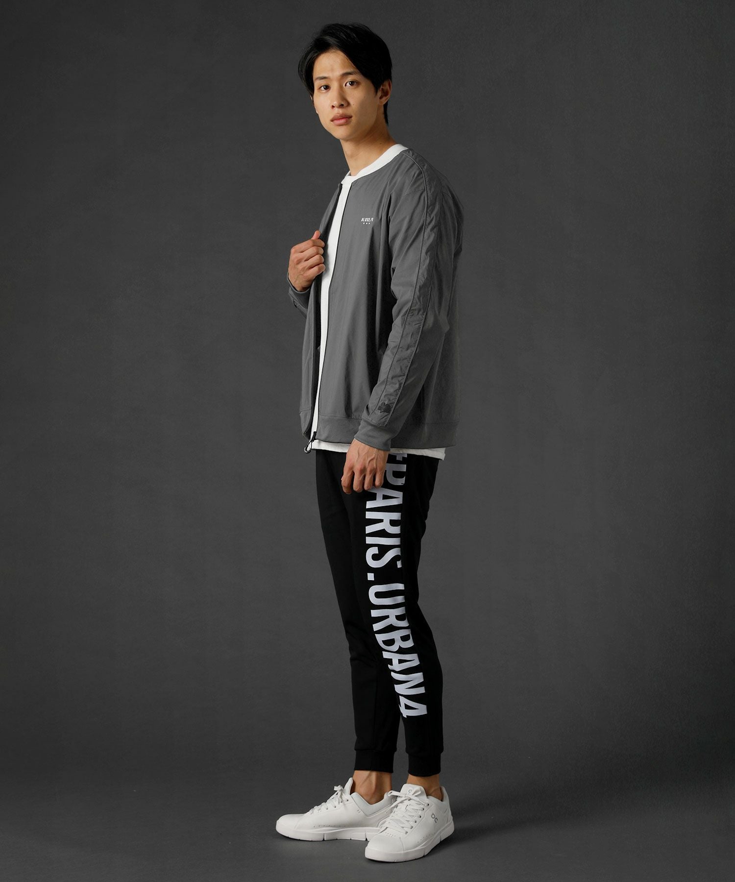 ストレッチ布帛ノーカラージップジャケット | REZES OFFICIAL ONLINE STORE