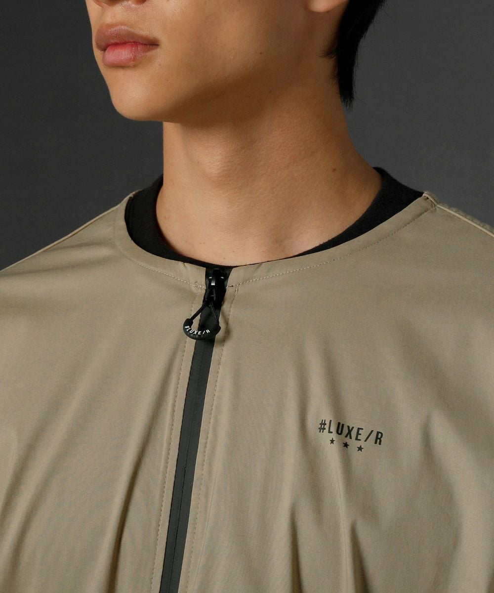 ストレッチ布帛ノーカラージップジャケット | REZES OFFICIAL ONLINE STORE