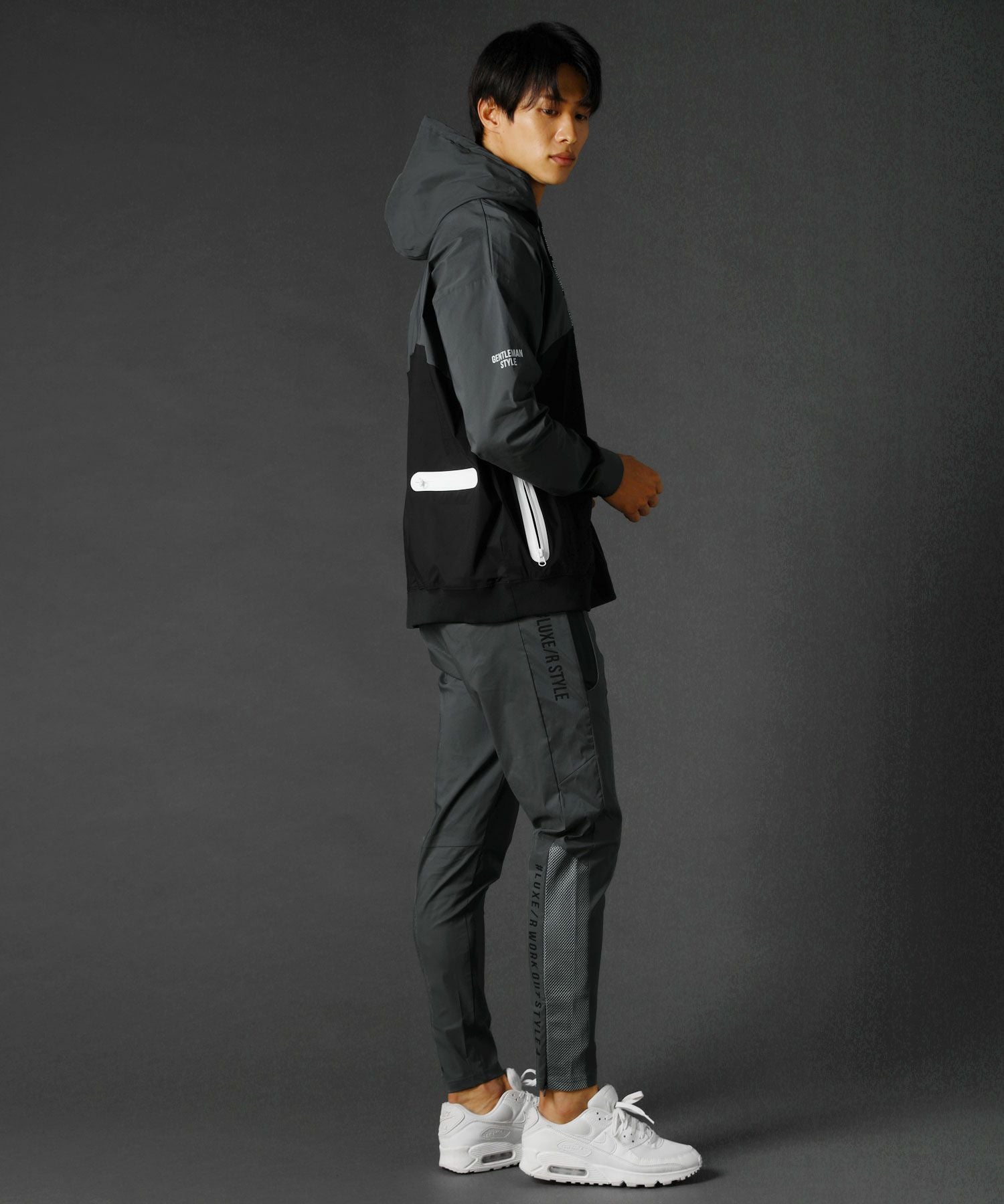 Rene relax ルネ パール&amp;レース 若葉色ストレッチパーカー 38 René