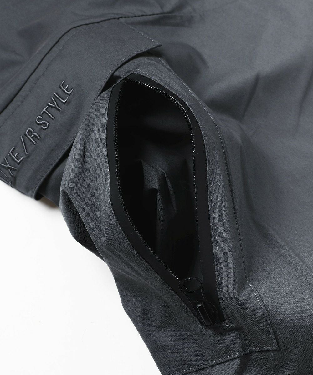 ベルトループ付き撥水加工ストレッチ布帛カーゴ裾ジップパンツ | REZES