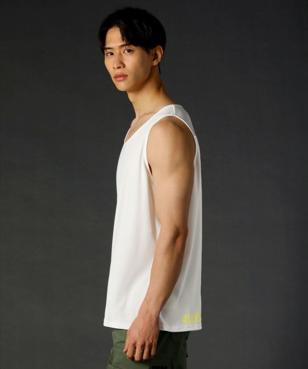 メッシュ素材裾プリントタンクトップ | REZES OFFICIAL ONLINE STORE