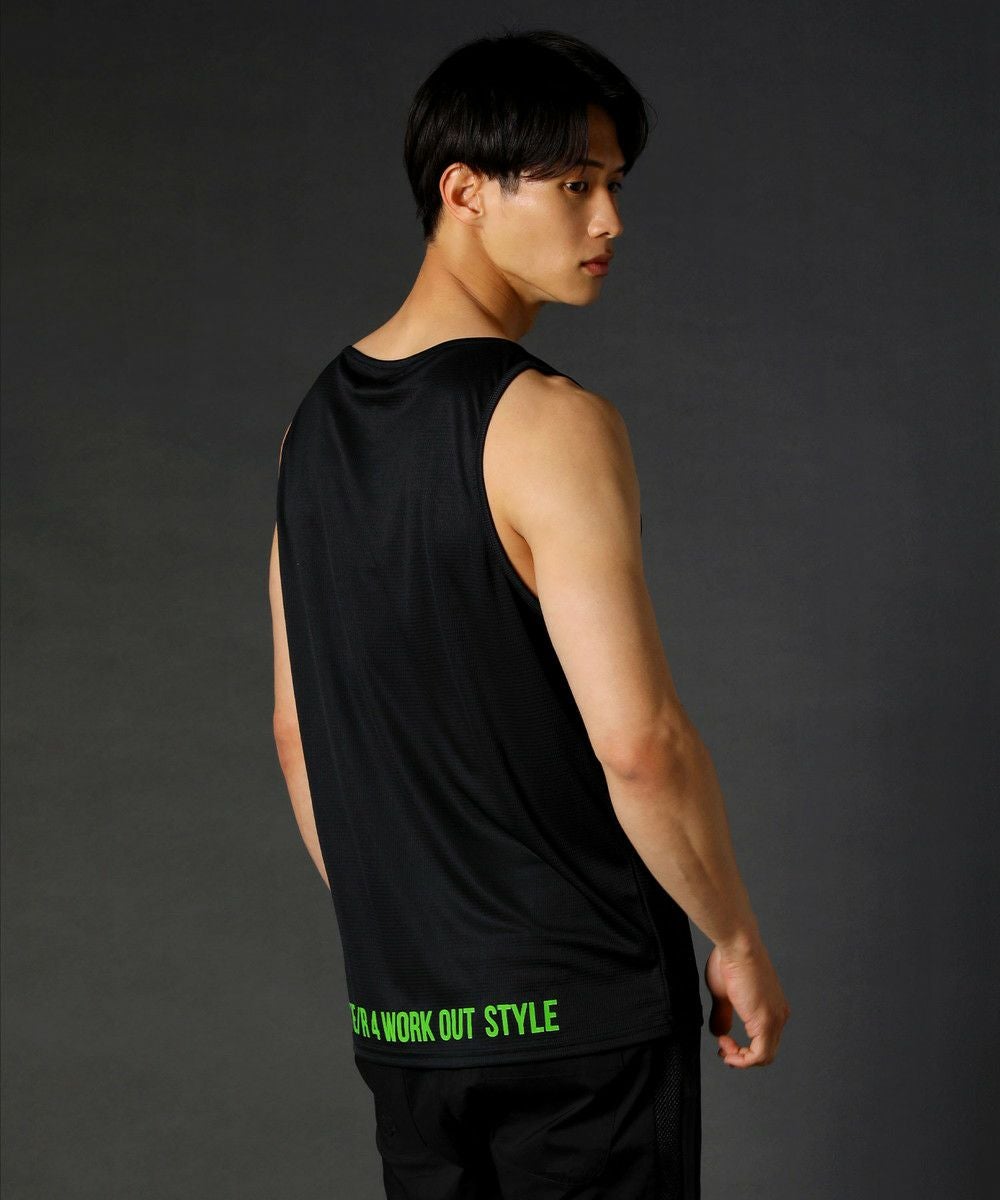 メッシュ素材裾プリントタンクトップ | REZES OFFICIAL ONLINE STORE