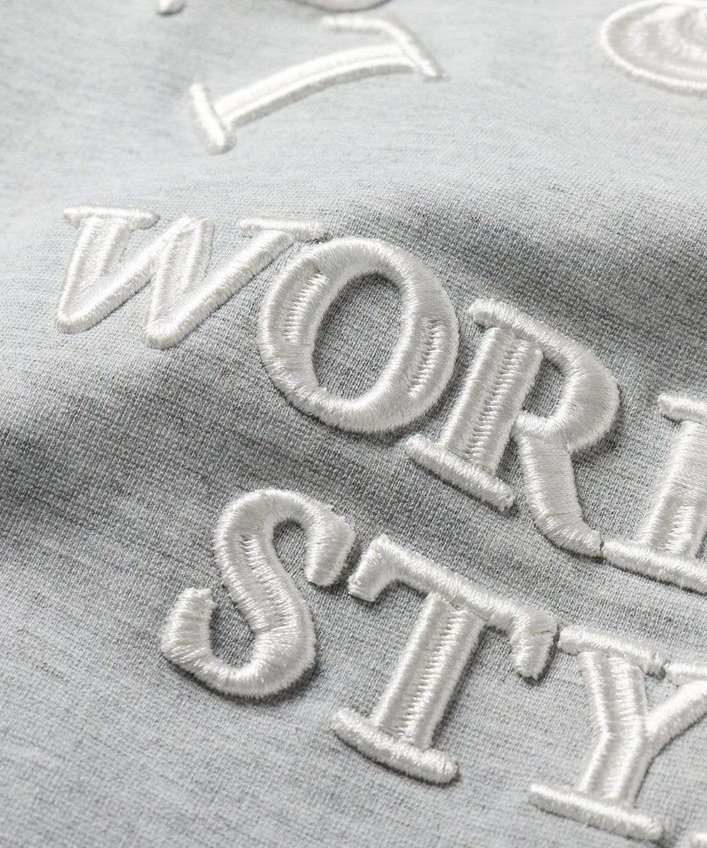 ストレッチポリレーヨン立体刺繍入りジップパーカー | REZES OFFICIAL